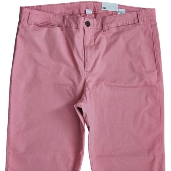 Old Navy Wide Leg Chino Pants Women's Plus Size 16 - Picture 2 of 6